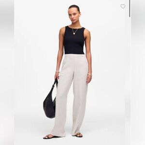 NWT Madewell The Easy Pull-on Pant in 100% Linen Women’s size M